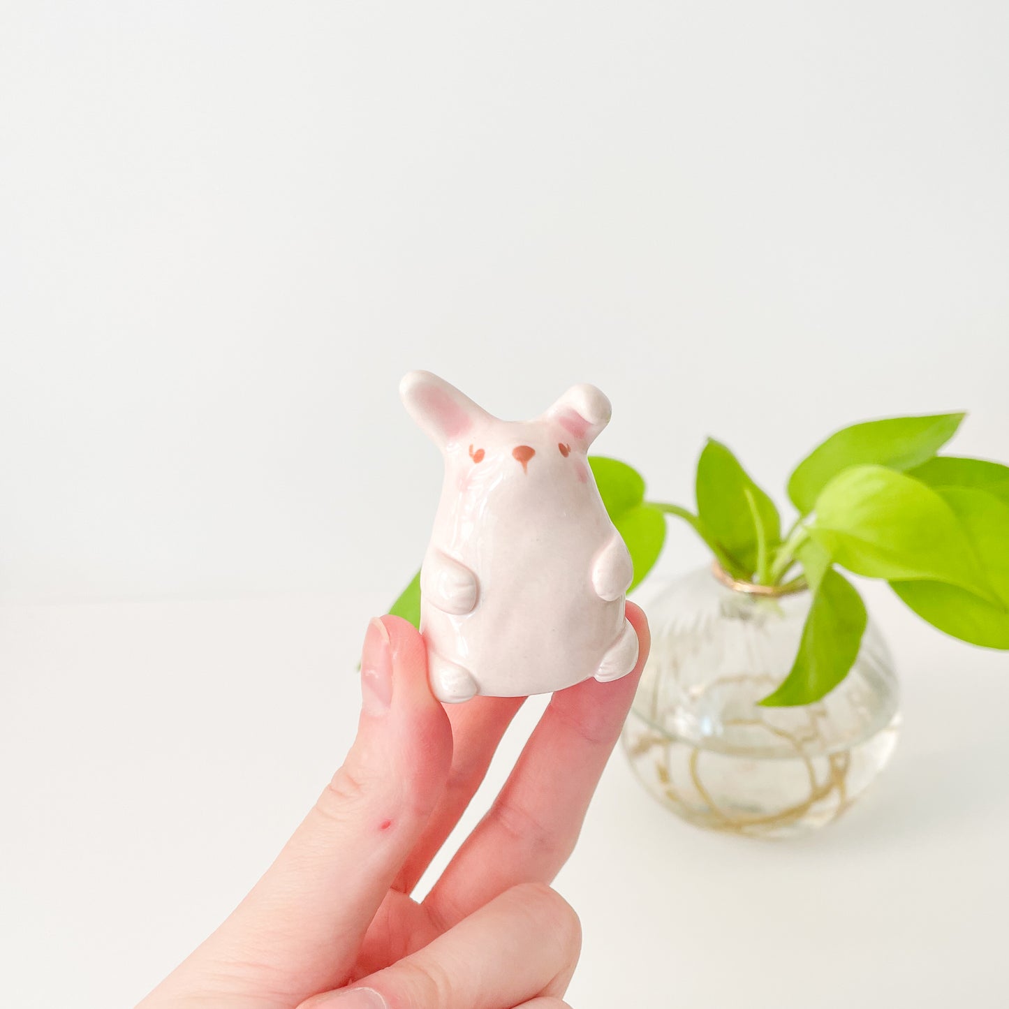 Pink Bunny Mini Vase