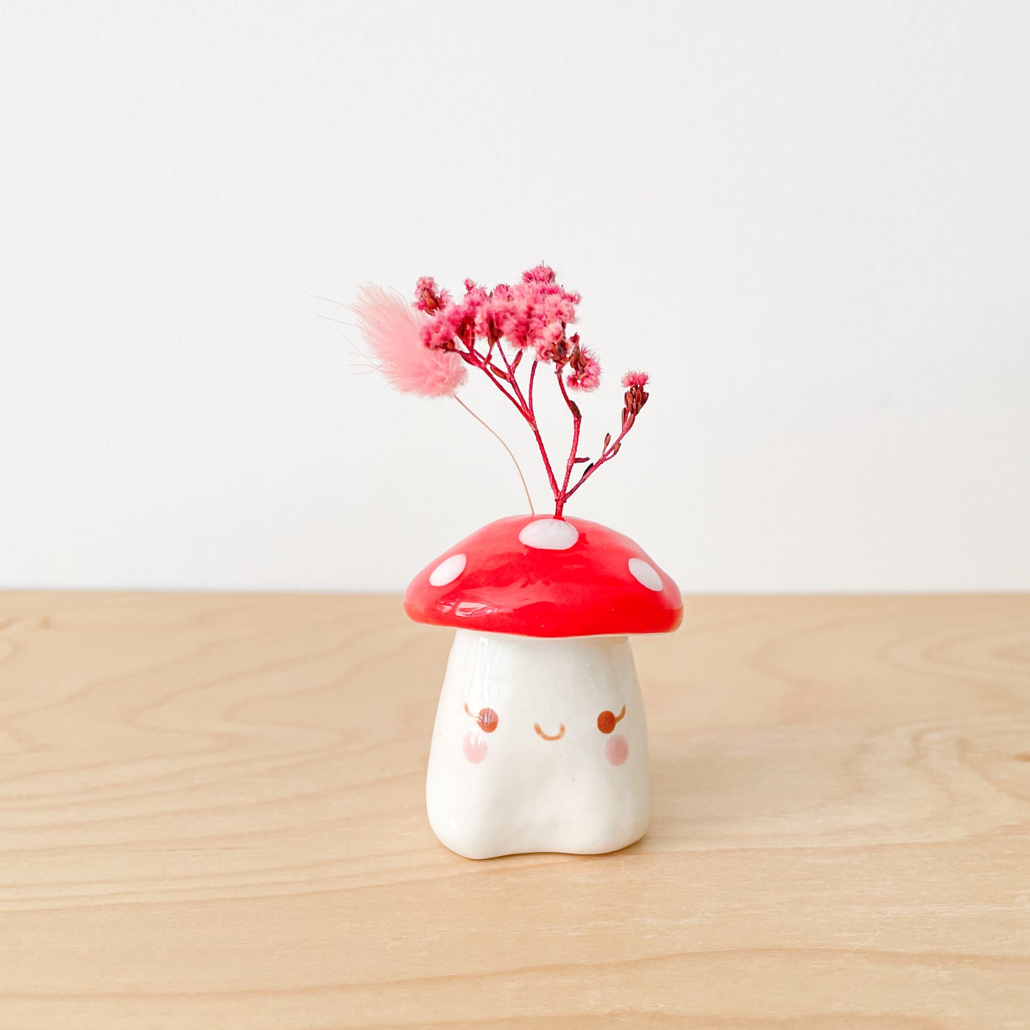 Red Mushroom Mini Vase