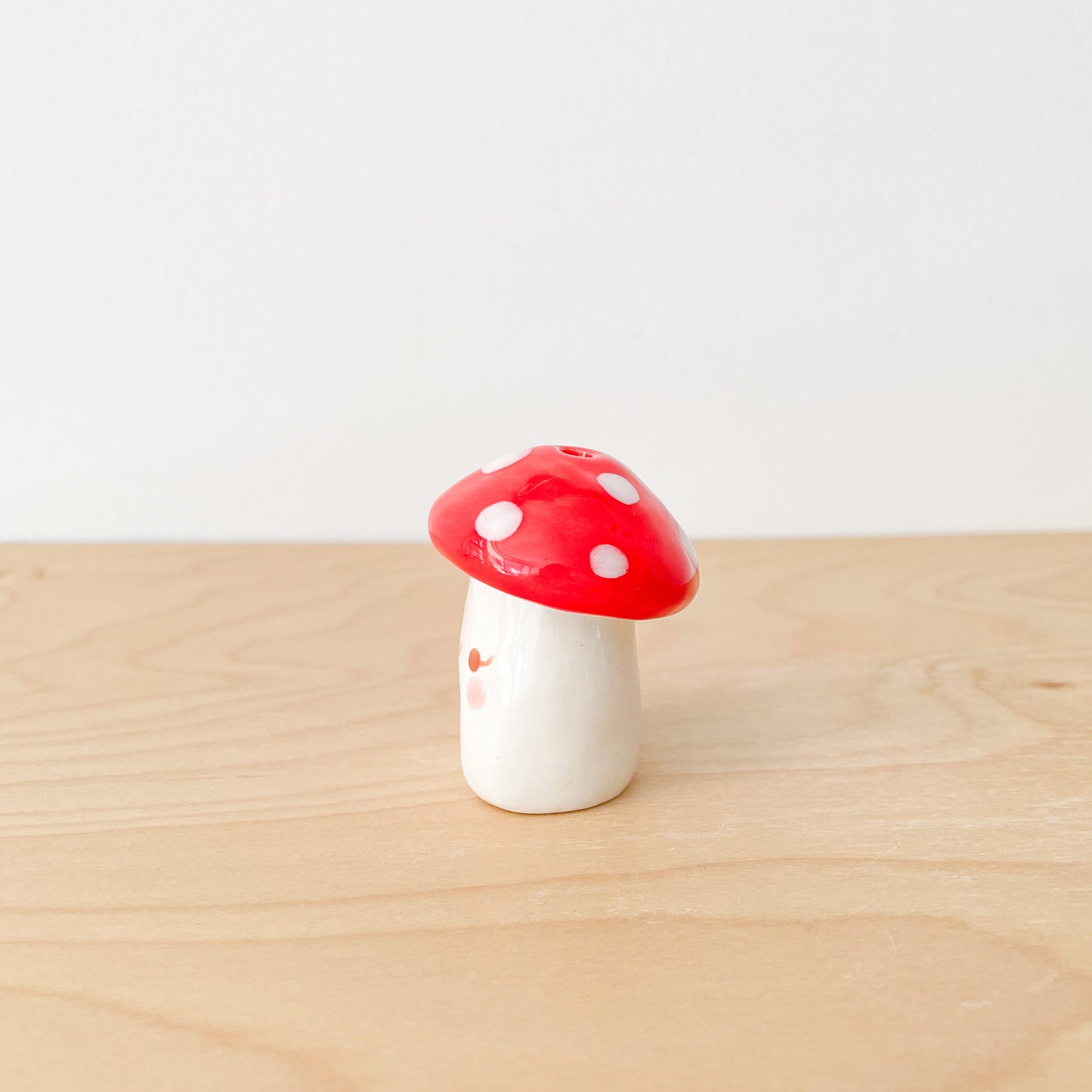 Red Mushroom Mini Vase