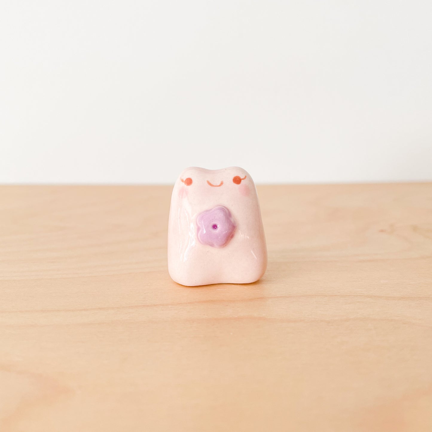 Pink Flower Frog Desk Pal
