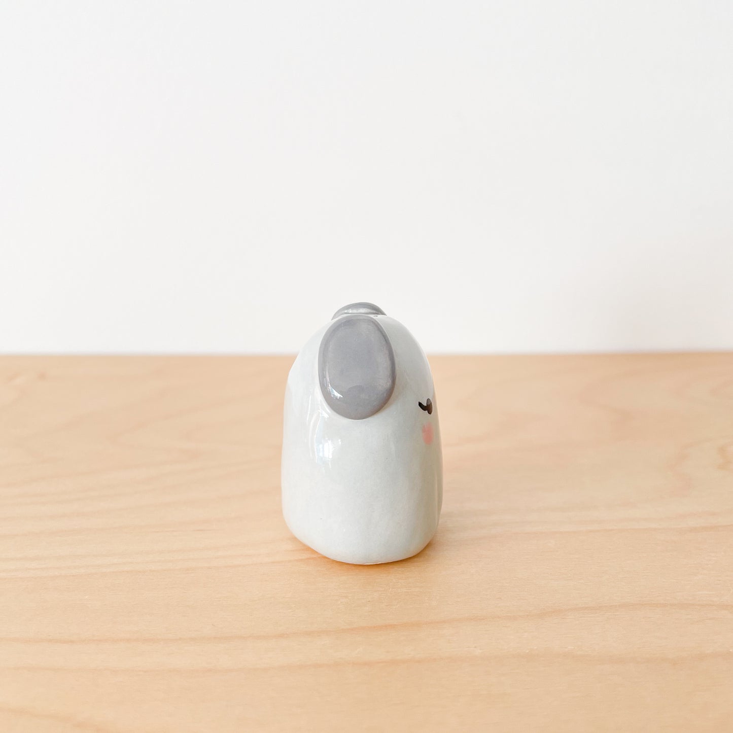 Grey Dog Mini Vase
