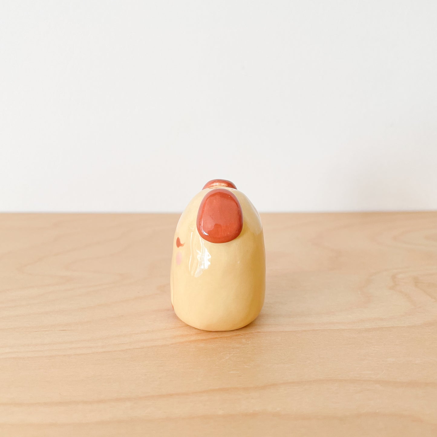Brown Dog Mini Vase