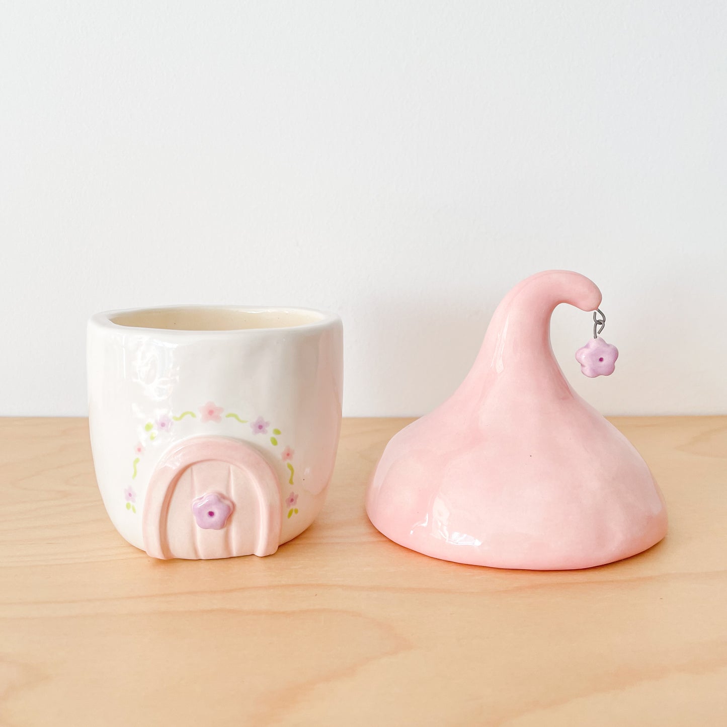 Pink Mushy Meadow Jar