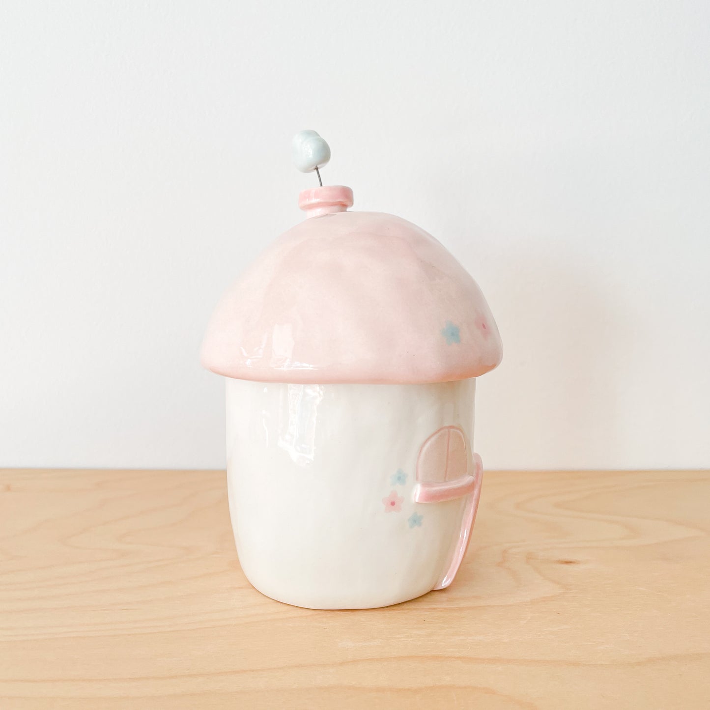 Cotton Candy Cottage Jar