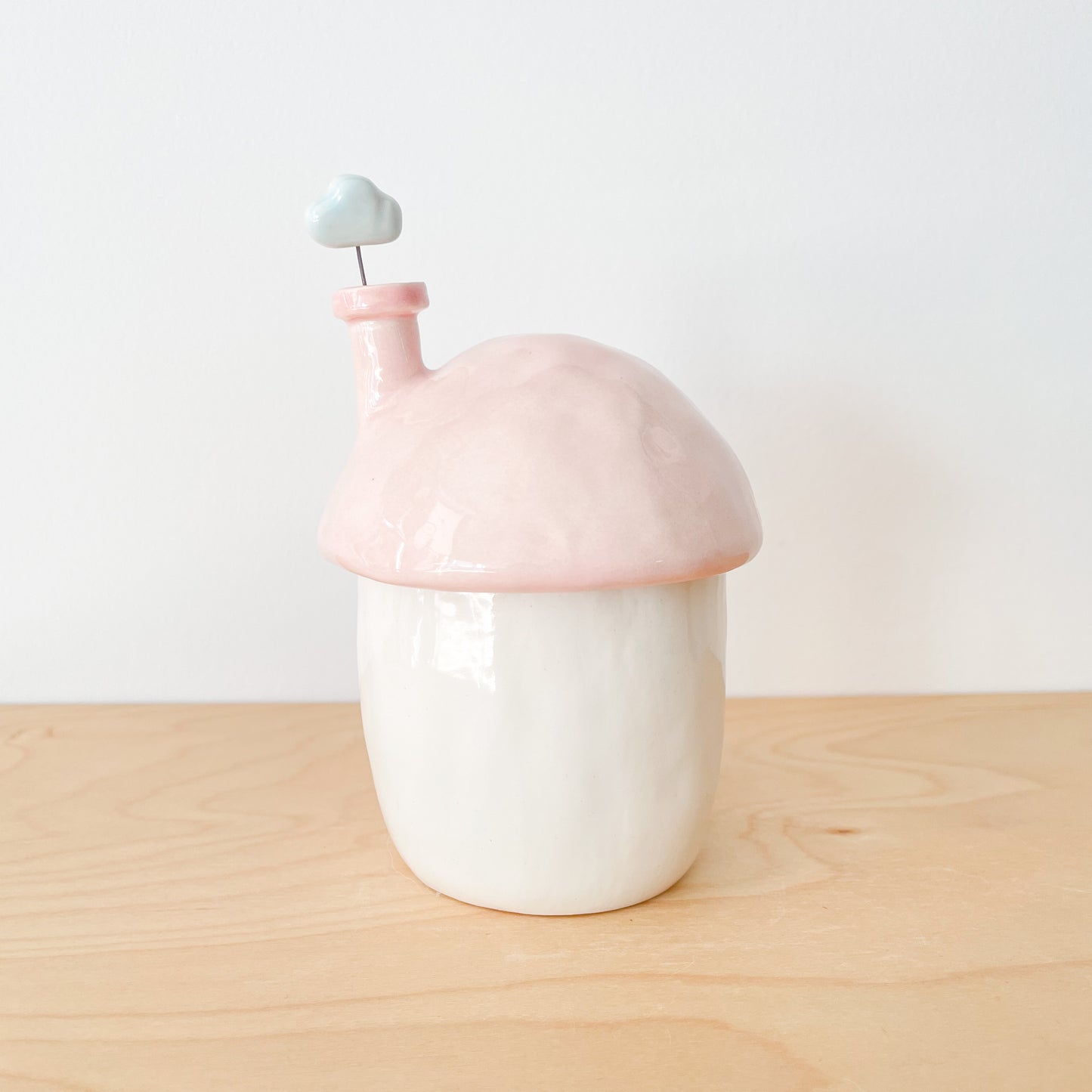 Cotton Candy Cottage Jar