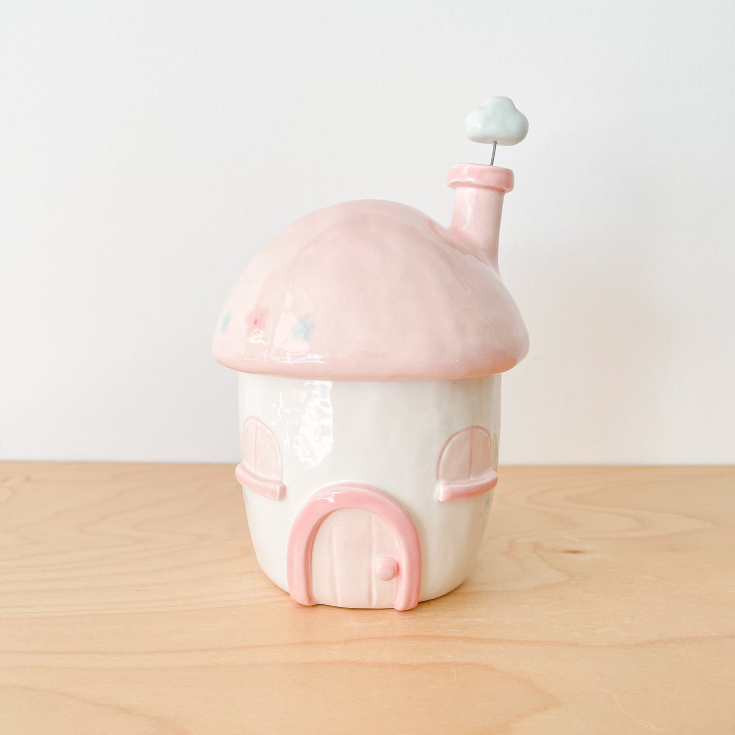Cotton Candy Cottage Jar