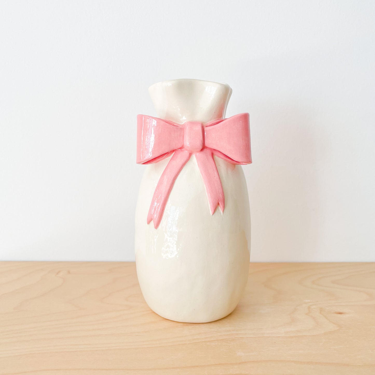 Pink Bow Vase