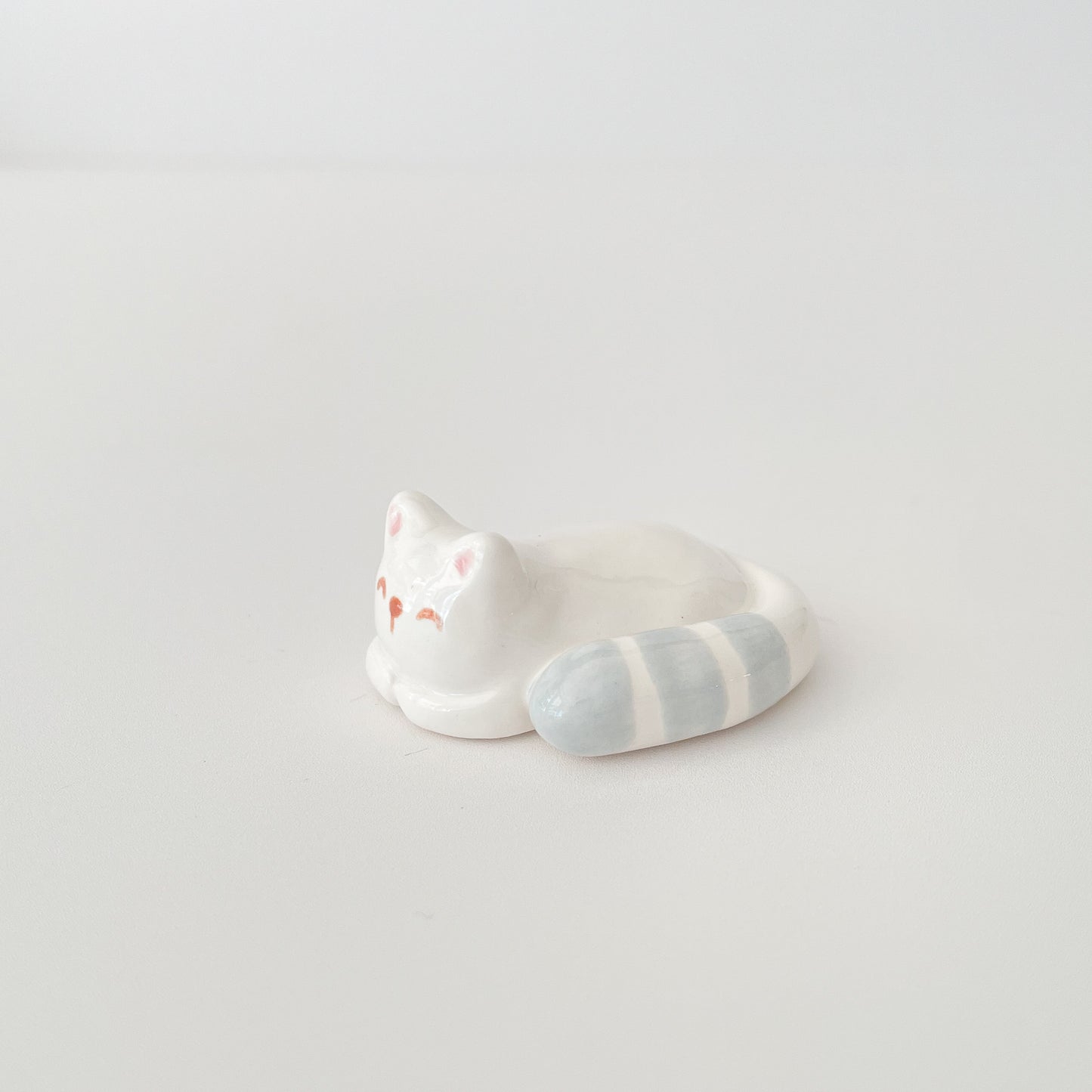Grey Stripe Sleepy Cat Desk Pal