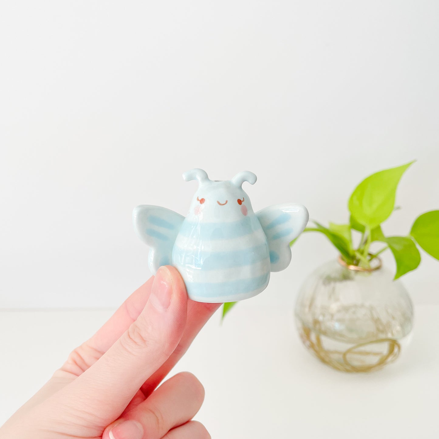 Blue Butterfly Mini Vase