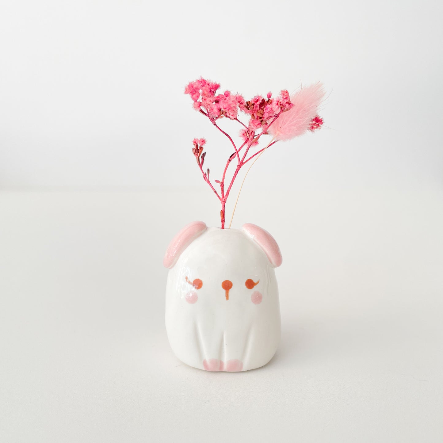 Pink Dog Mini Vase