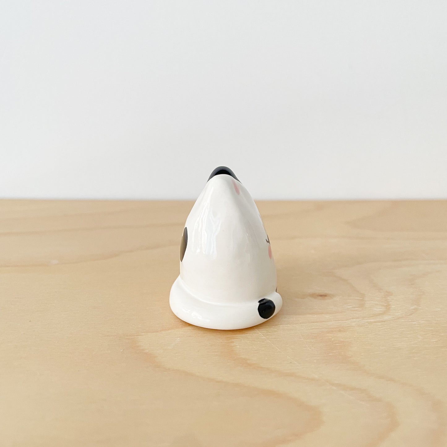 Black Spotty Cat Mini Vase