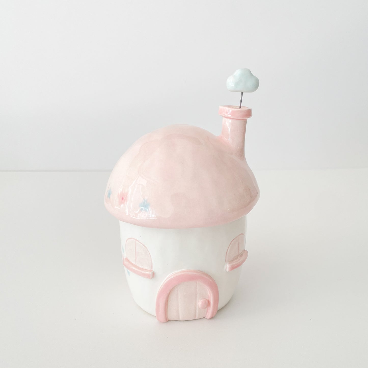 Cotton Candy Cottage Jar
