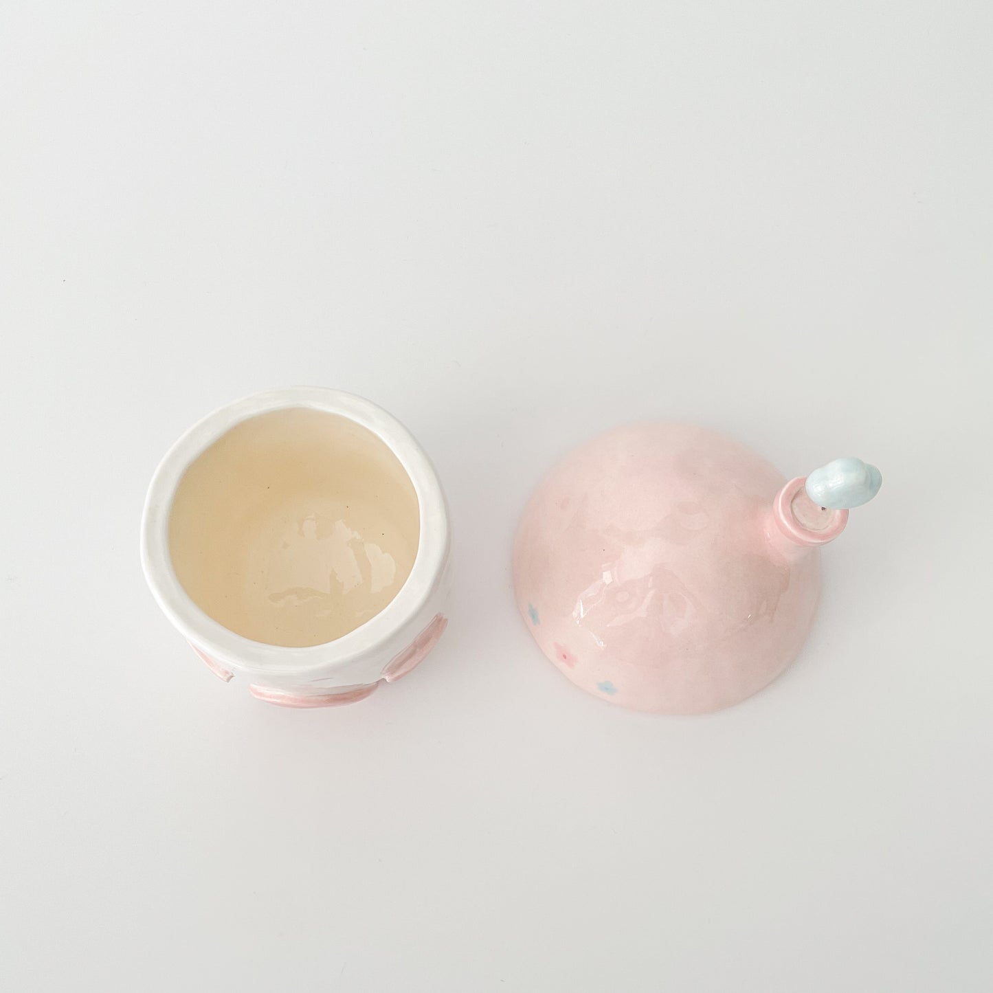 Cotton Candy Cottage Jar