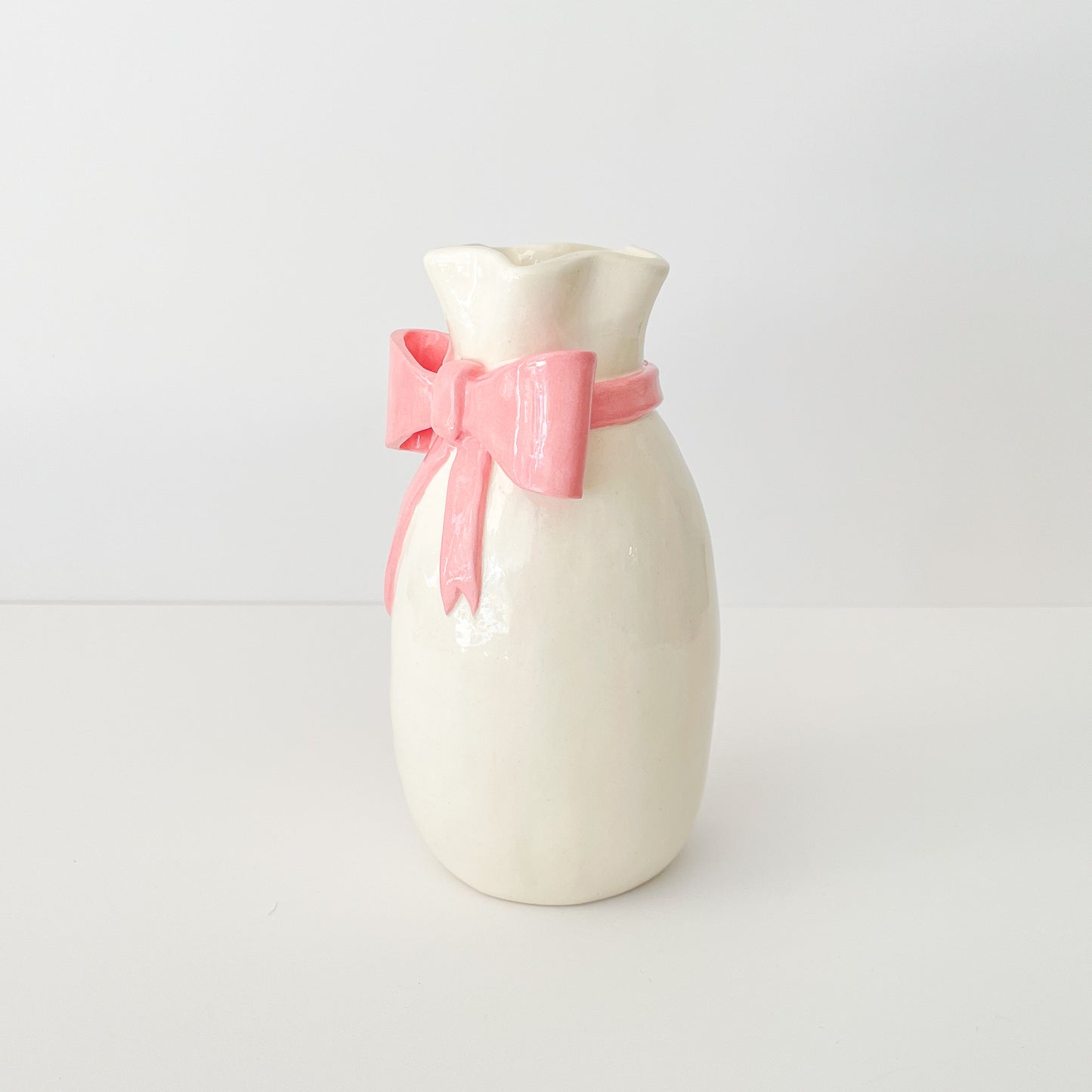 Pink Bow Vase