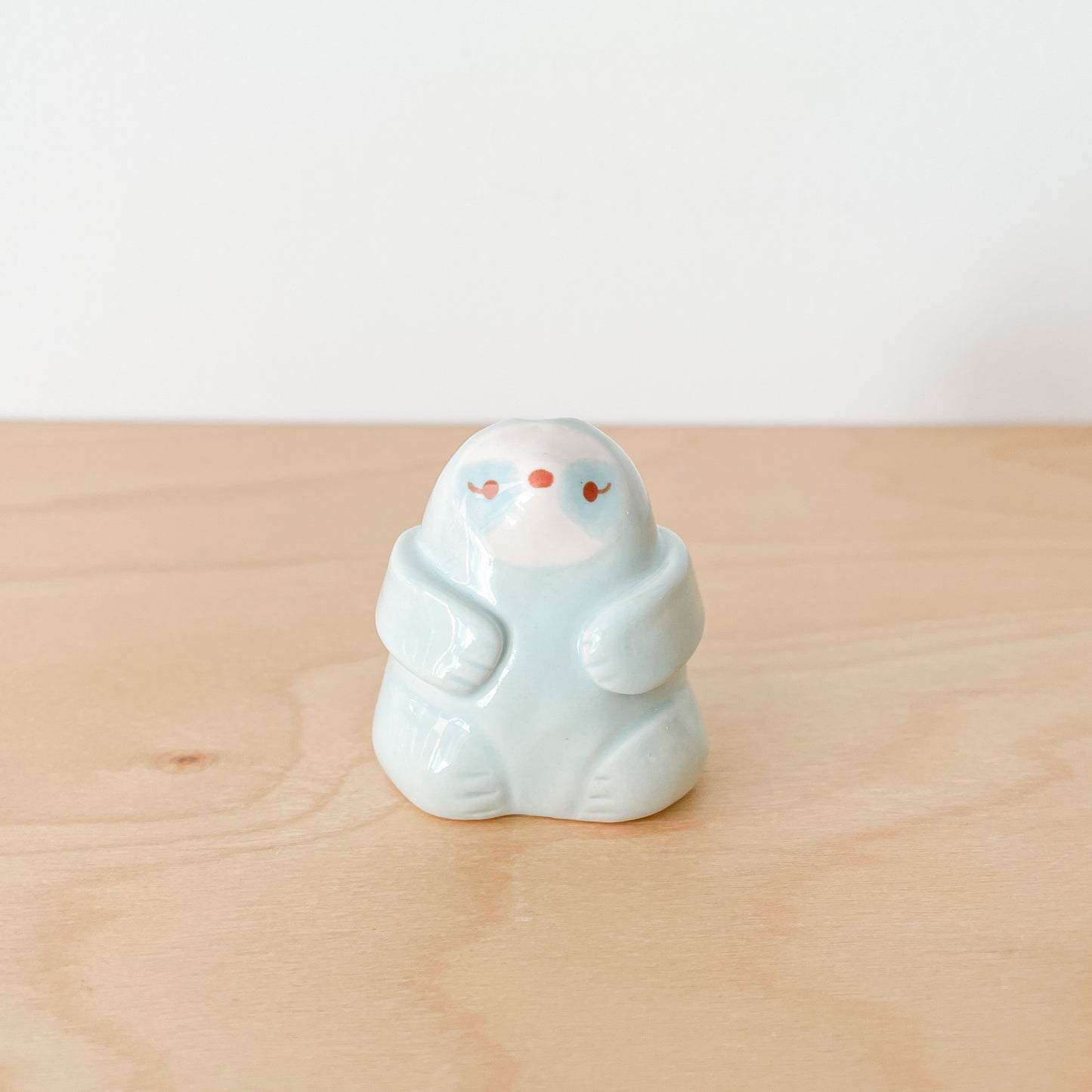 Blue Sloth Mini Vase