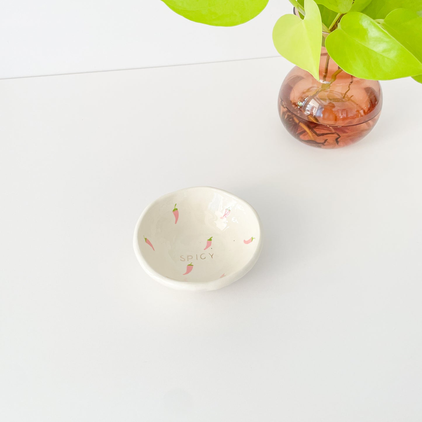 Pink Spicy Trinket Dish