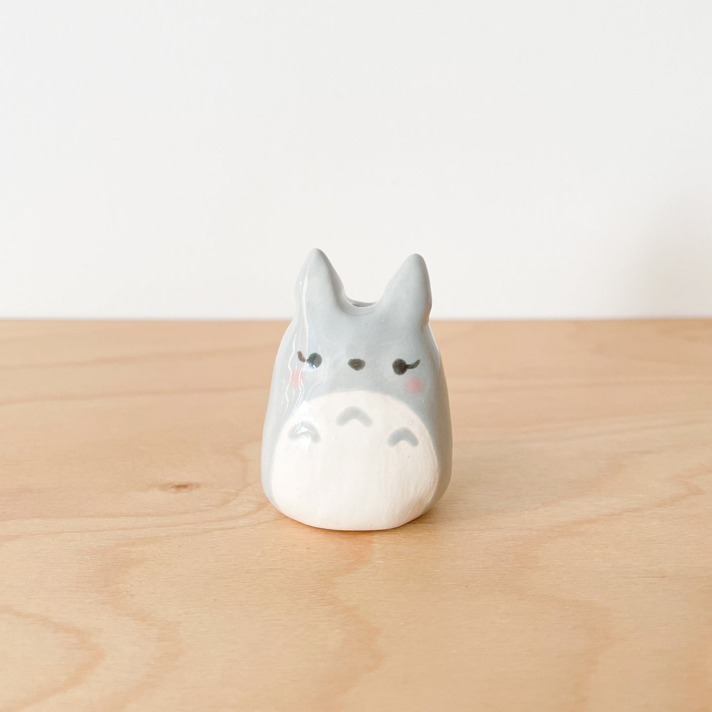 Grey Totoro Mini Vase
