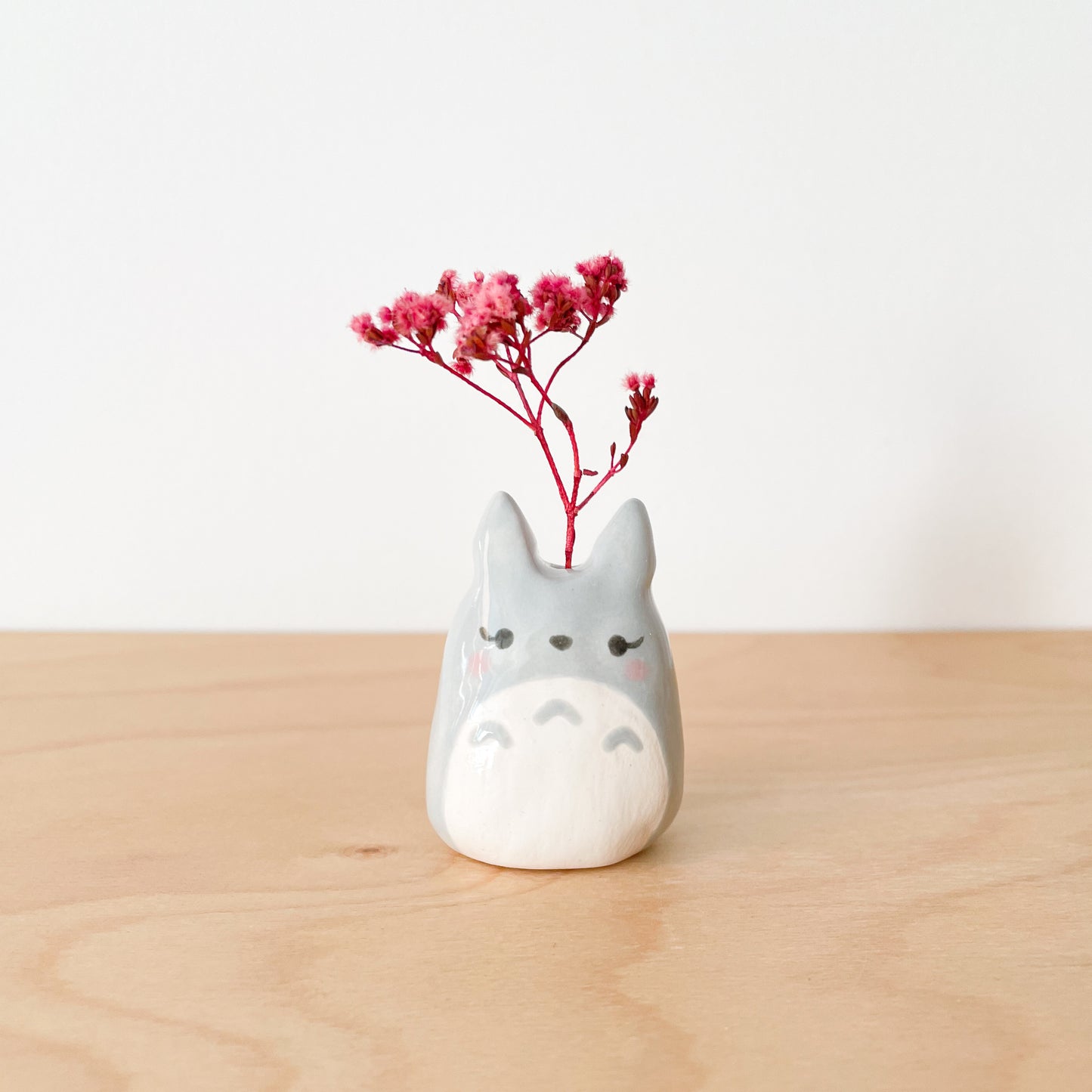 Grey Totoro Mini Vase