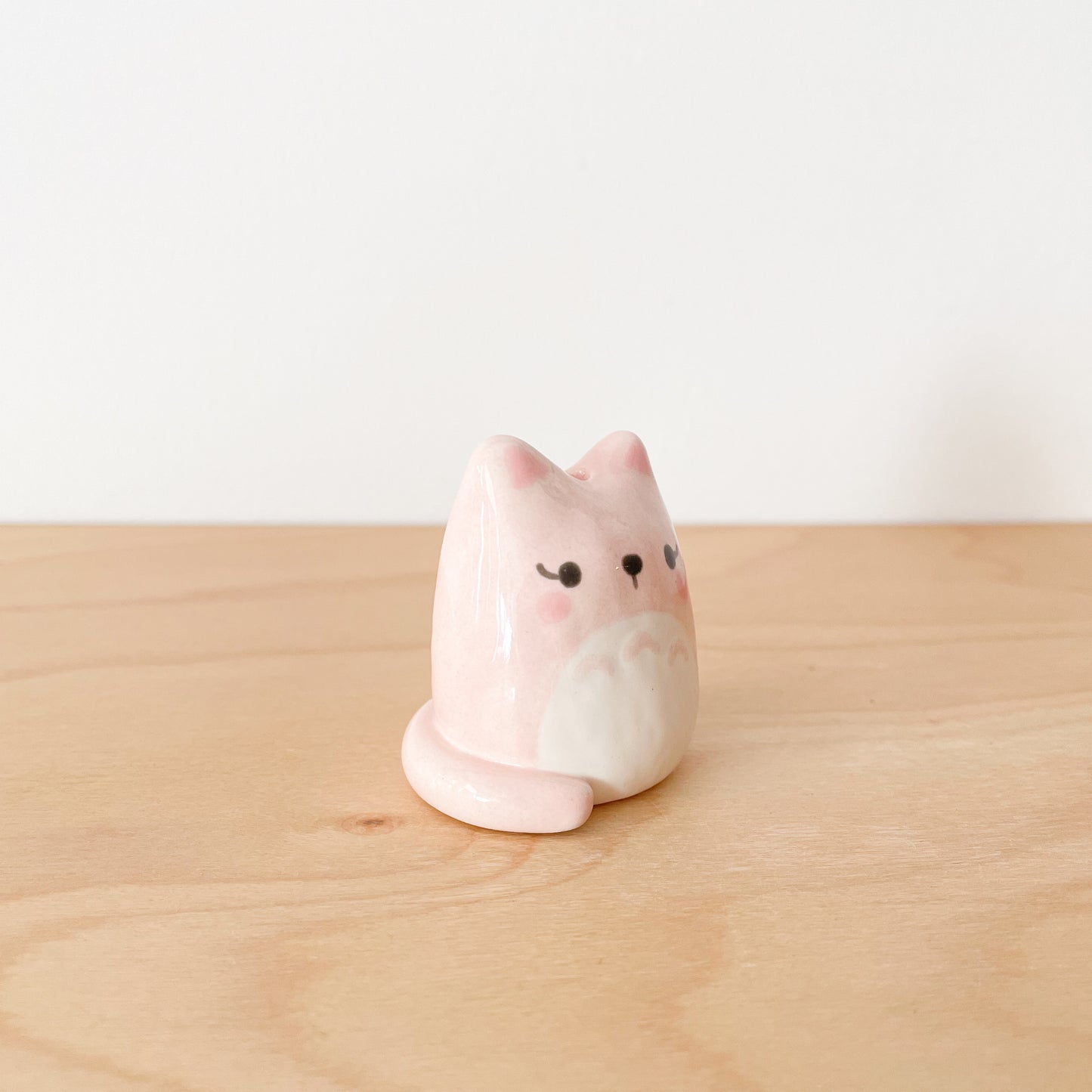 Pink Totoro Cat Mini Vase