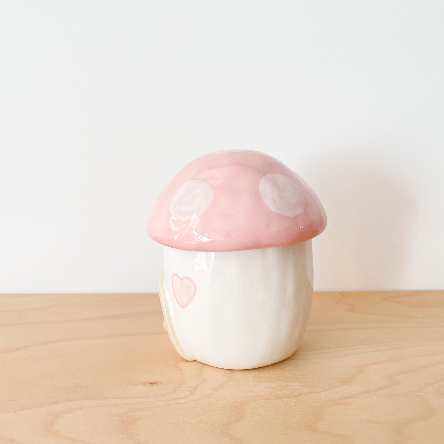 Pink Mushroom Cottage Jar