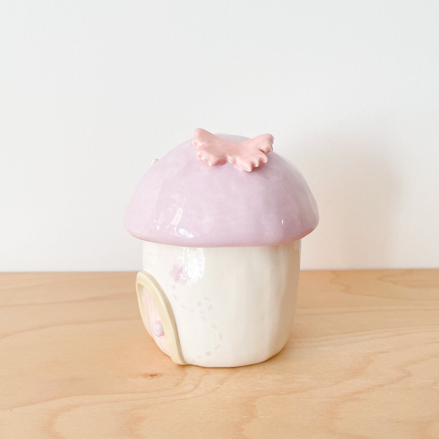 Purple Butterfly Mushy Jar