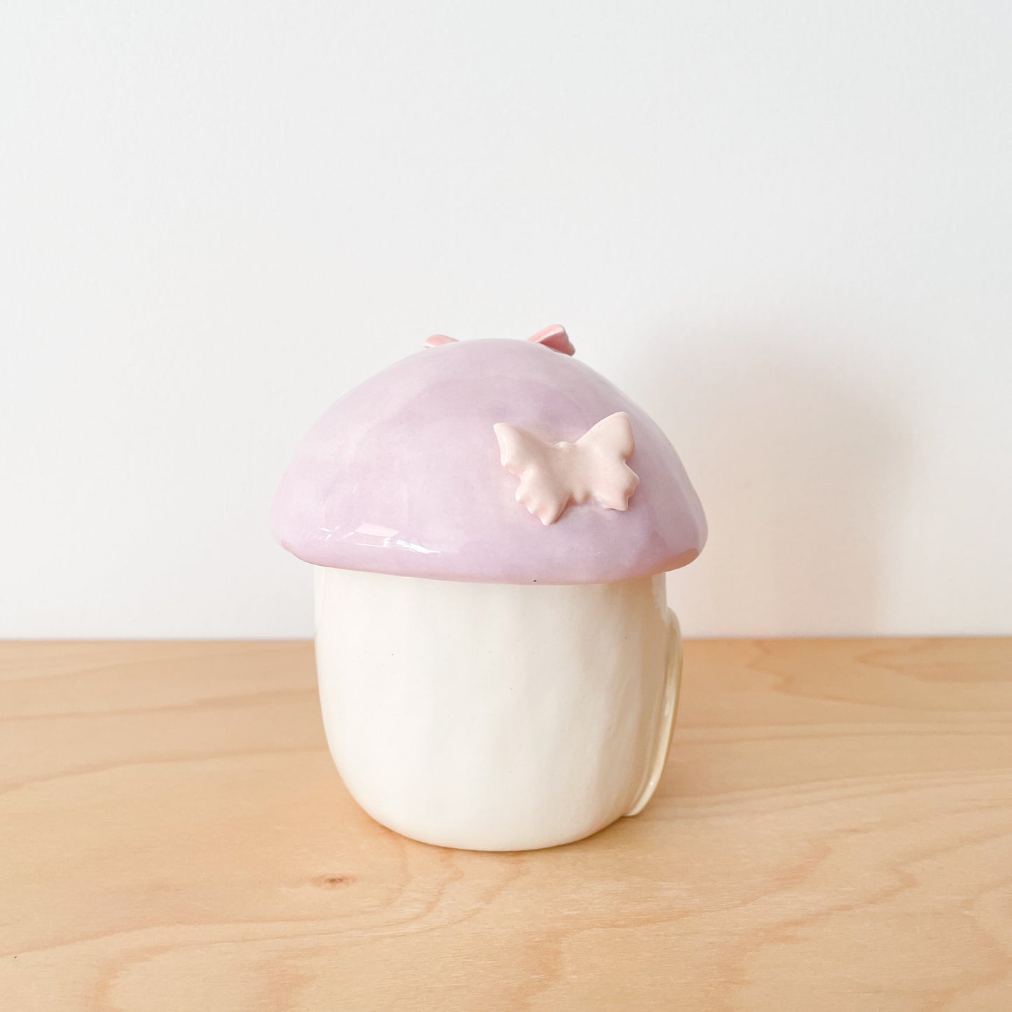 Purple Butterfly Mushy Jar