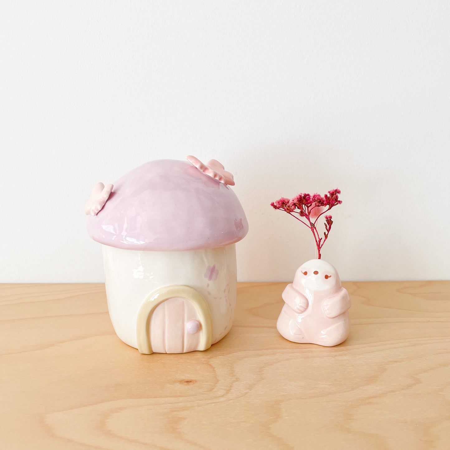 Purple Butterfly Mushy Jar
