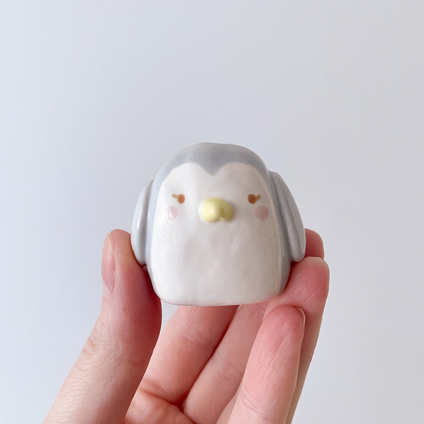 Grey Penguin Mini Vase