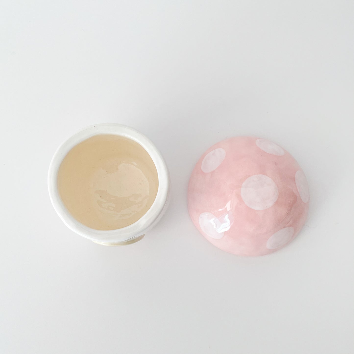 Pink Mushroom Cottage Jar