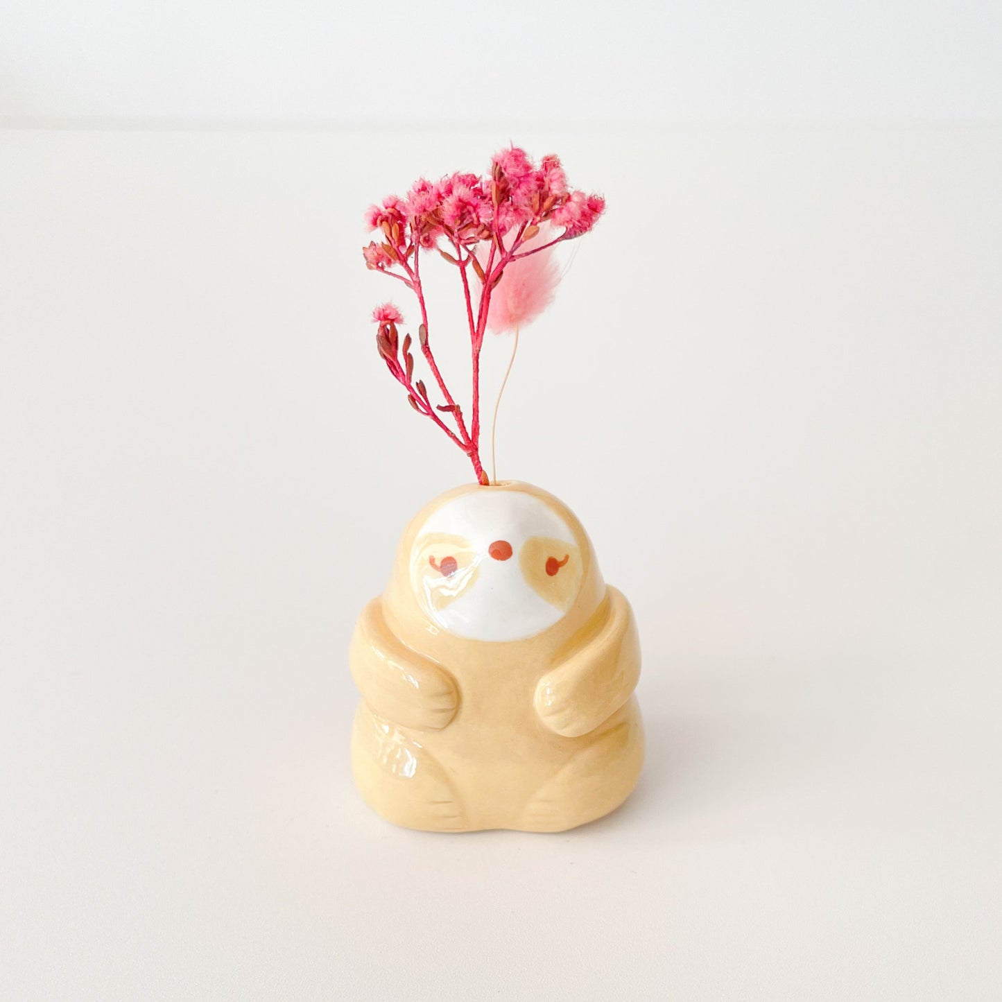 Brown Sloth Mini Vase