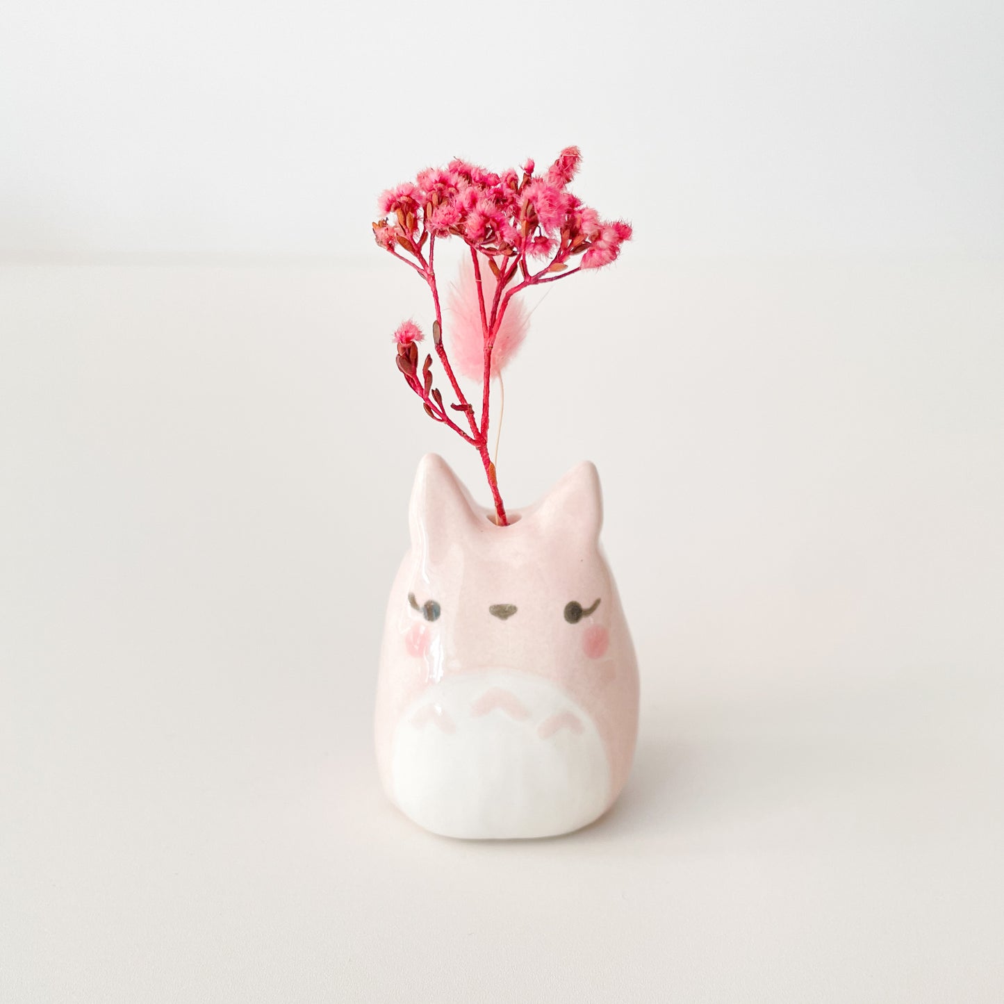 Pink Totoro Mini Vase
