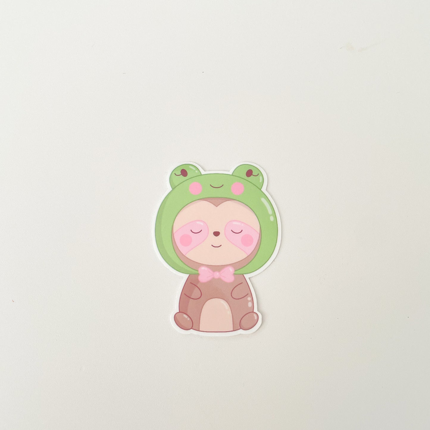 Frog Sloth Sticker