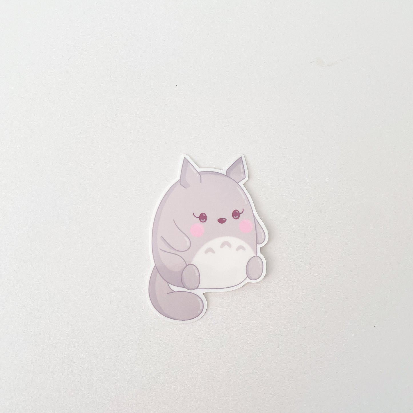 Grey Totoro Sticker