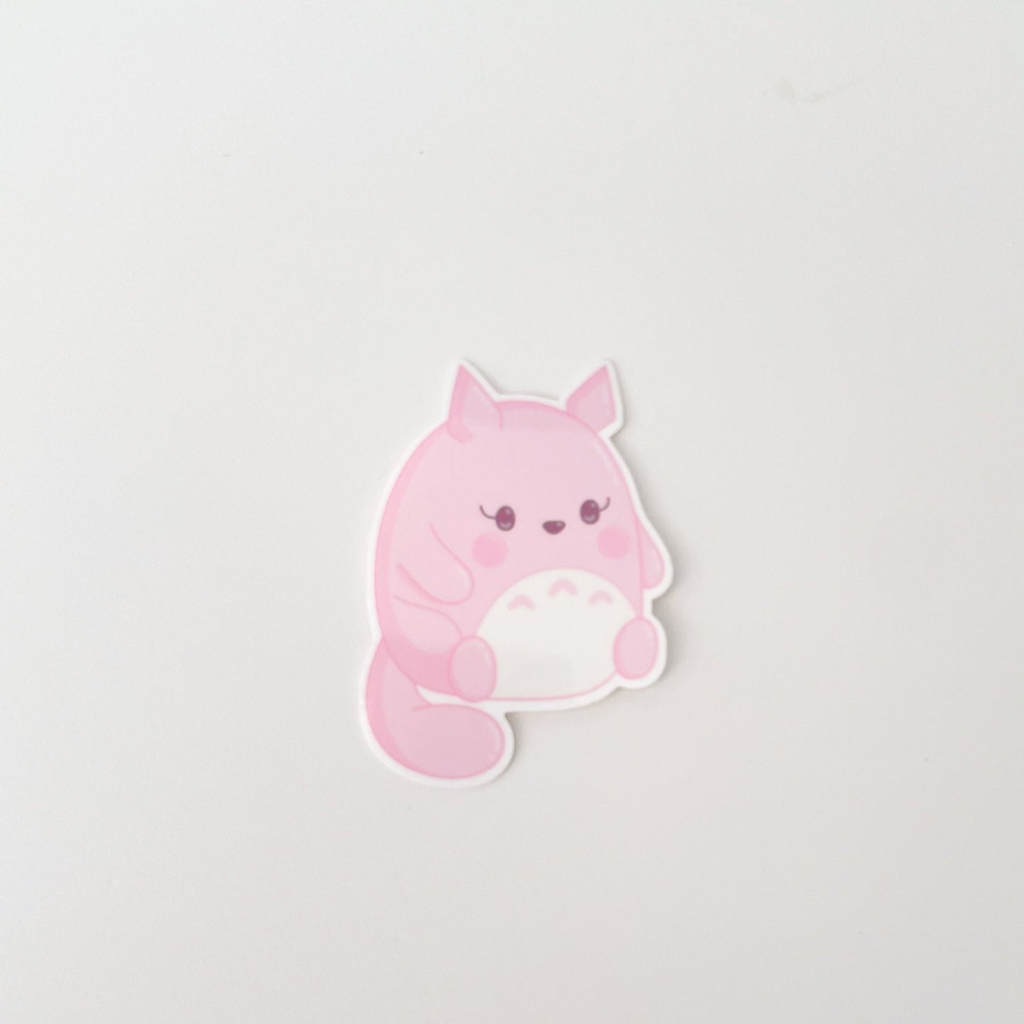 Pink Totoro Sticker