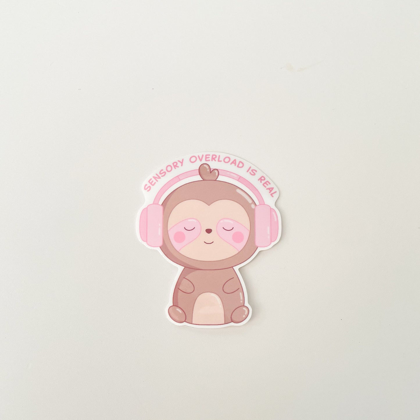 Sensory Overload is Real Sloth Sticker