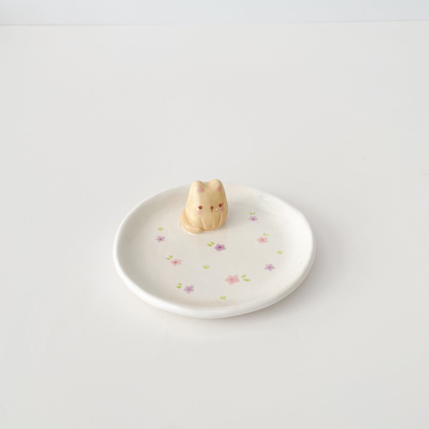 Brown Cat Trinket Dish