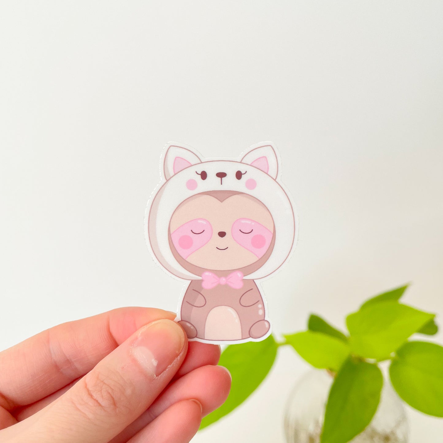 Cat Sloth Sticker