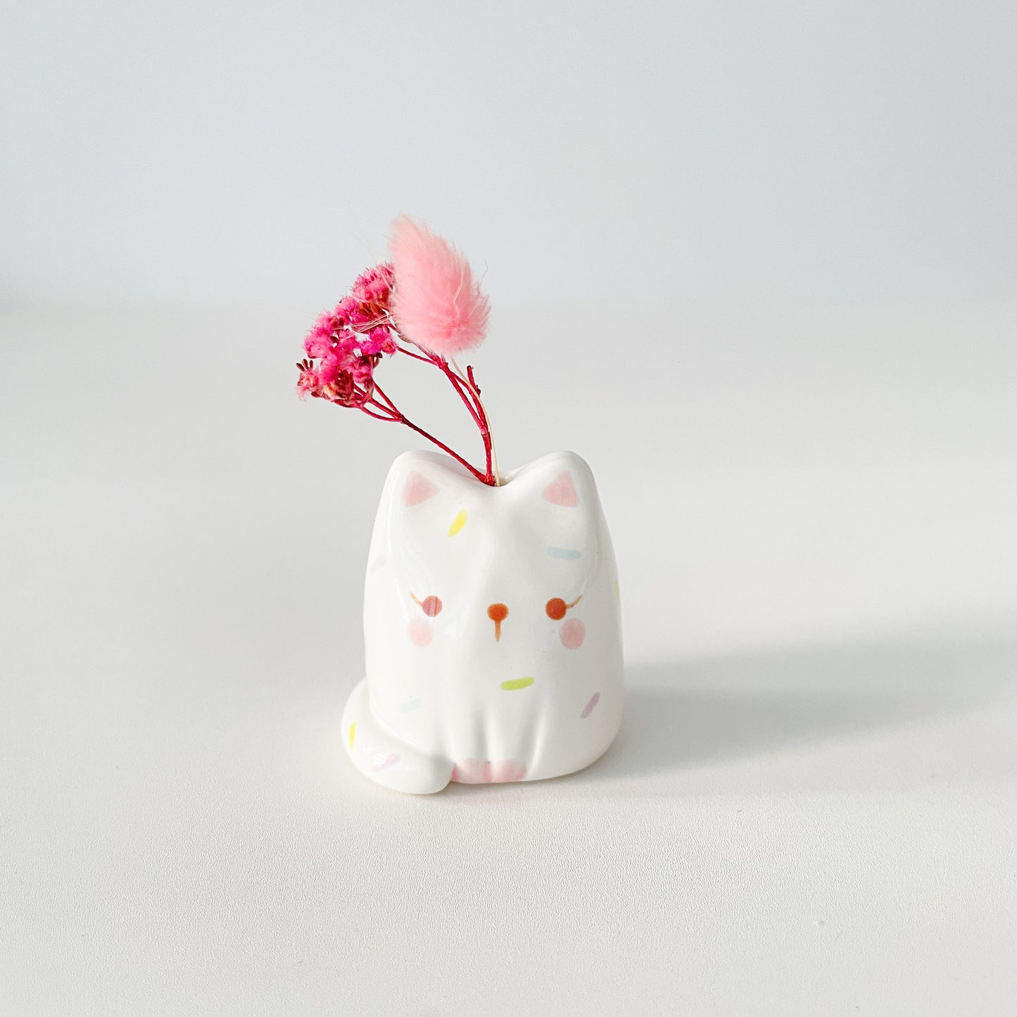 Sprinkle Cat Mini Vase