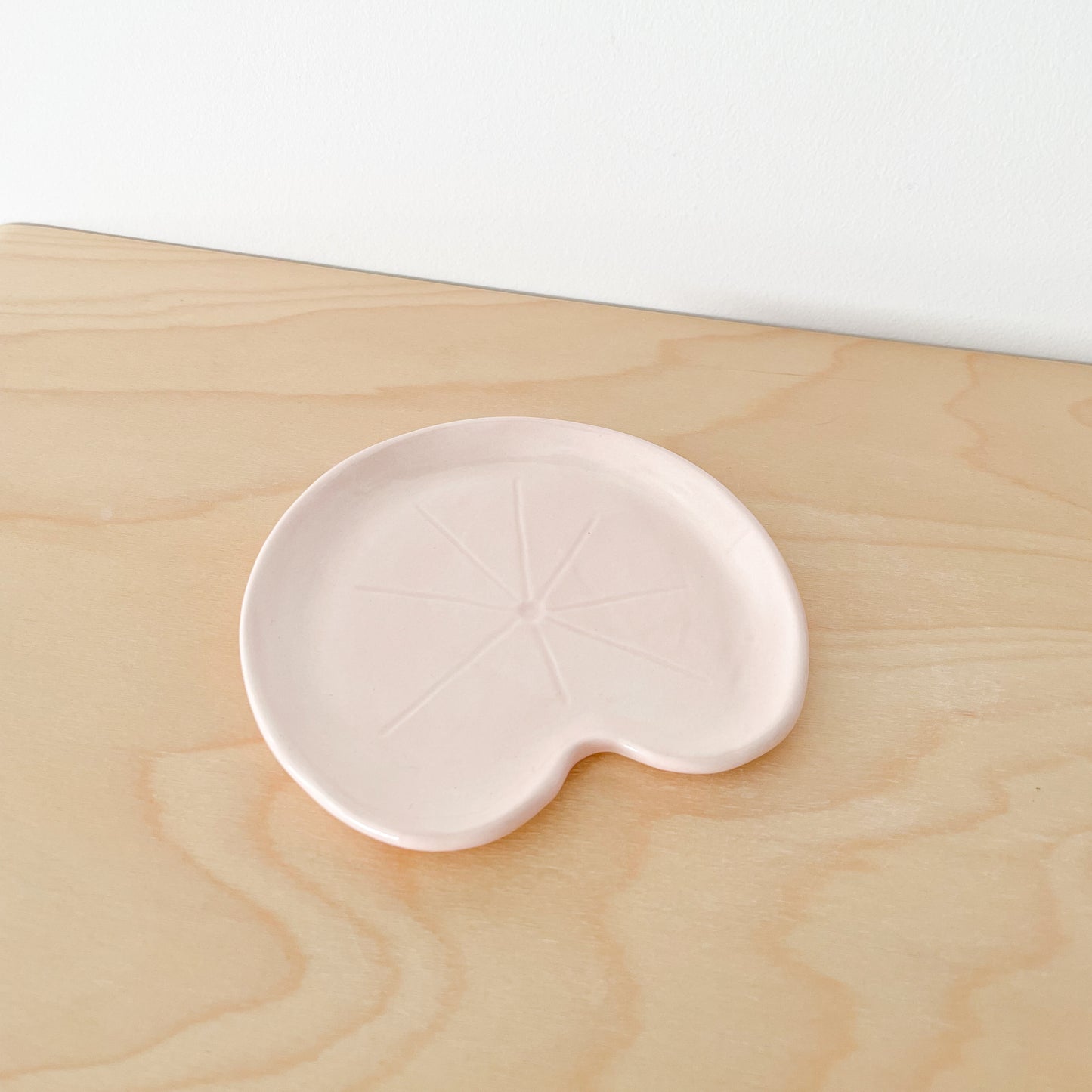 Pink Lily Pad Trinket Dish