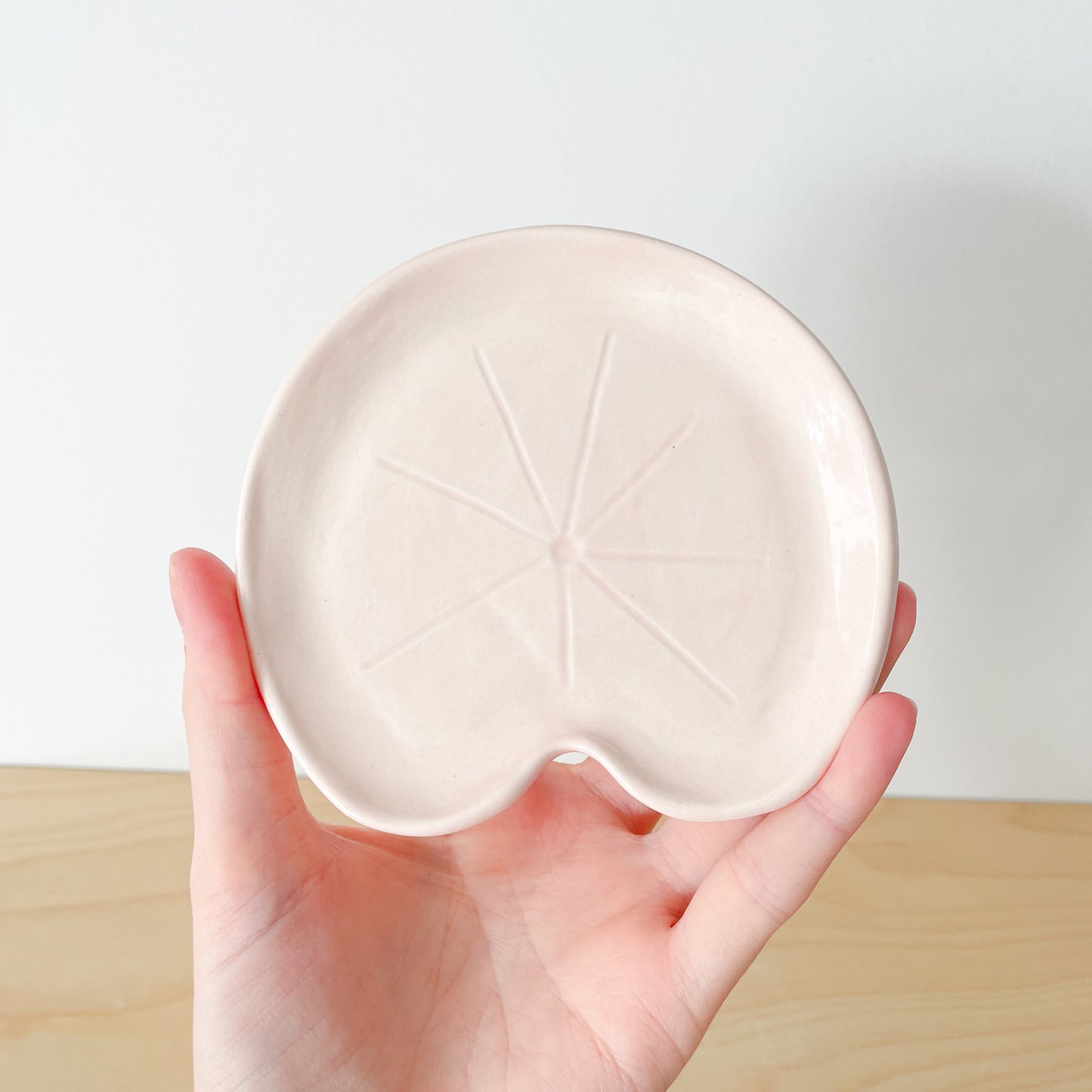 Pink Lily Pad Trinket Dish