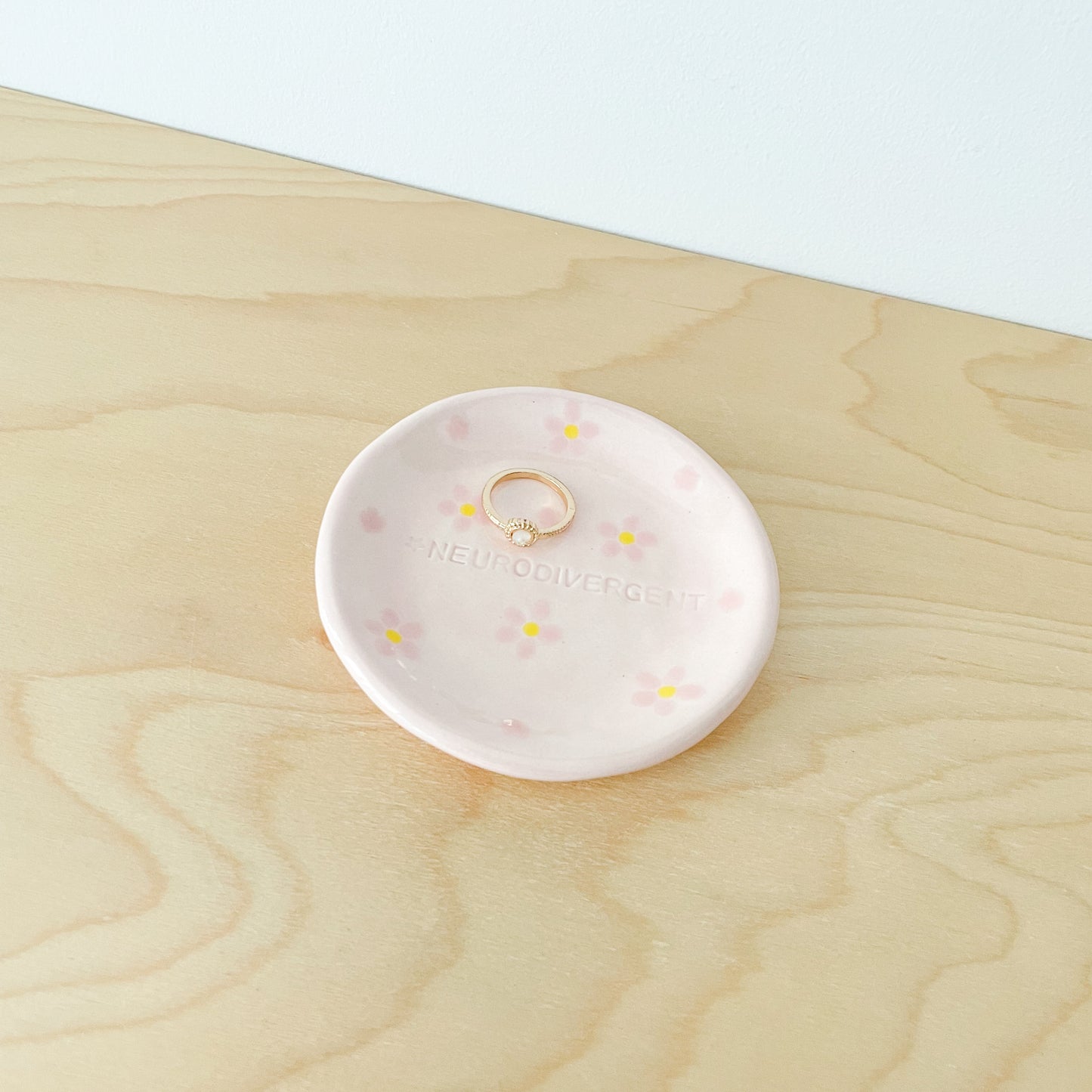 Pink Neurodivergent Trinket Dish
