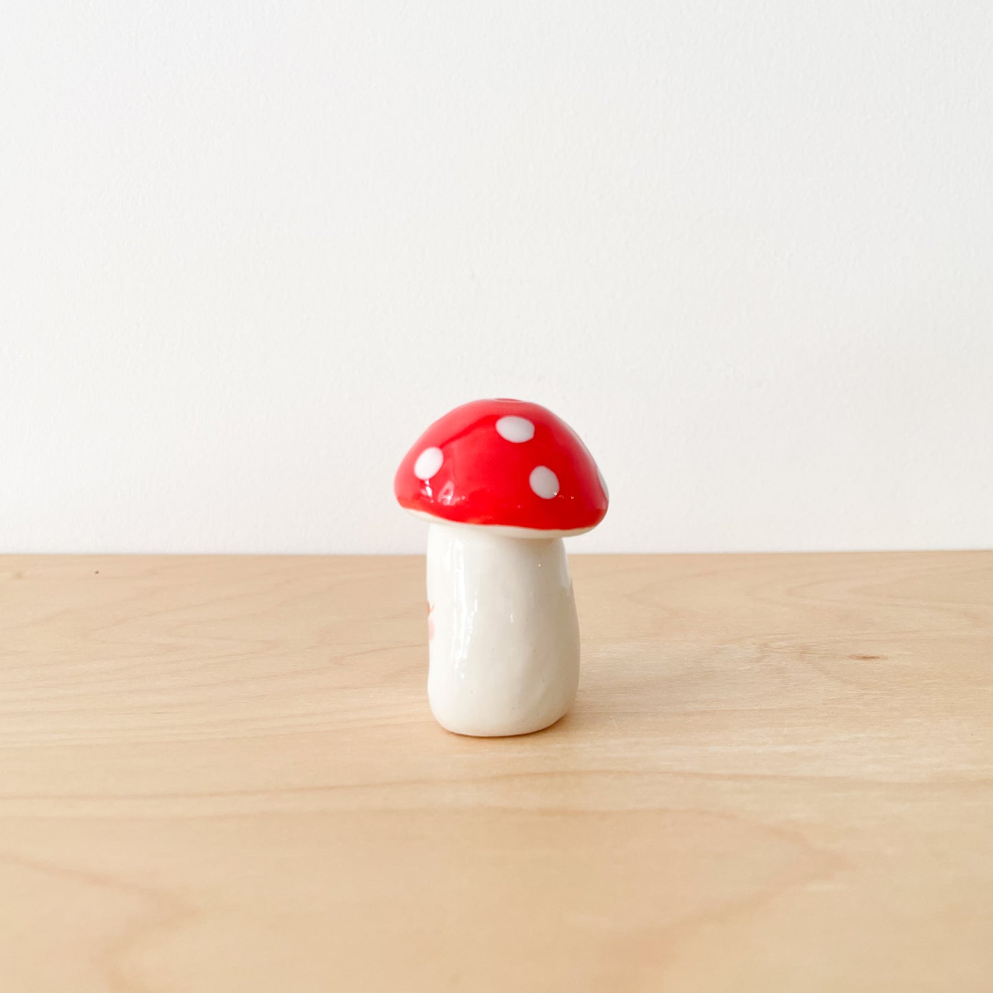Red Mushroom Mini Vase