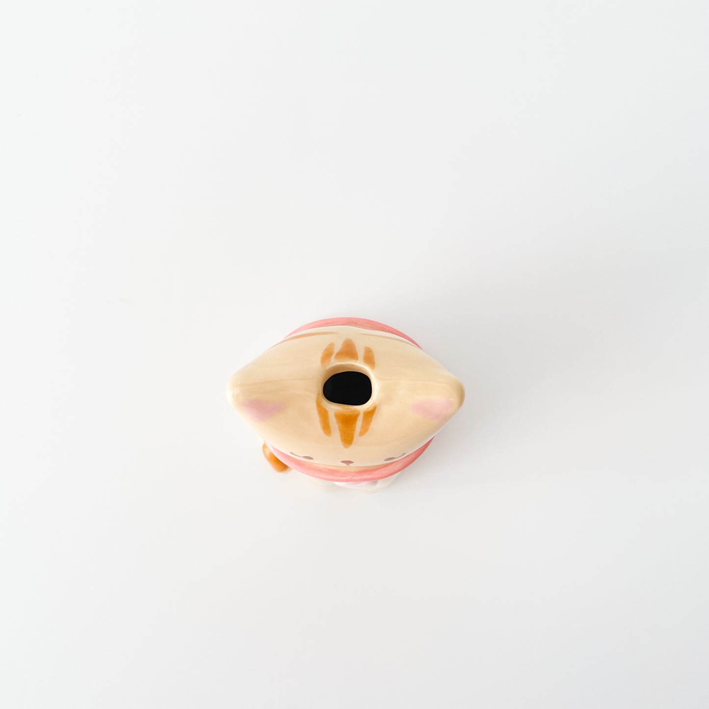 Caramel Tabby Cat Vase