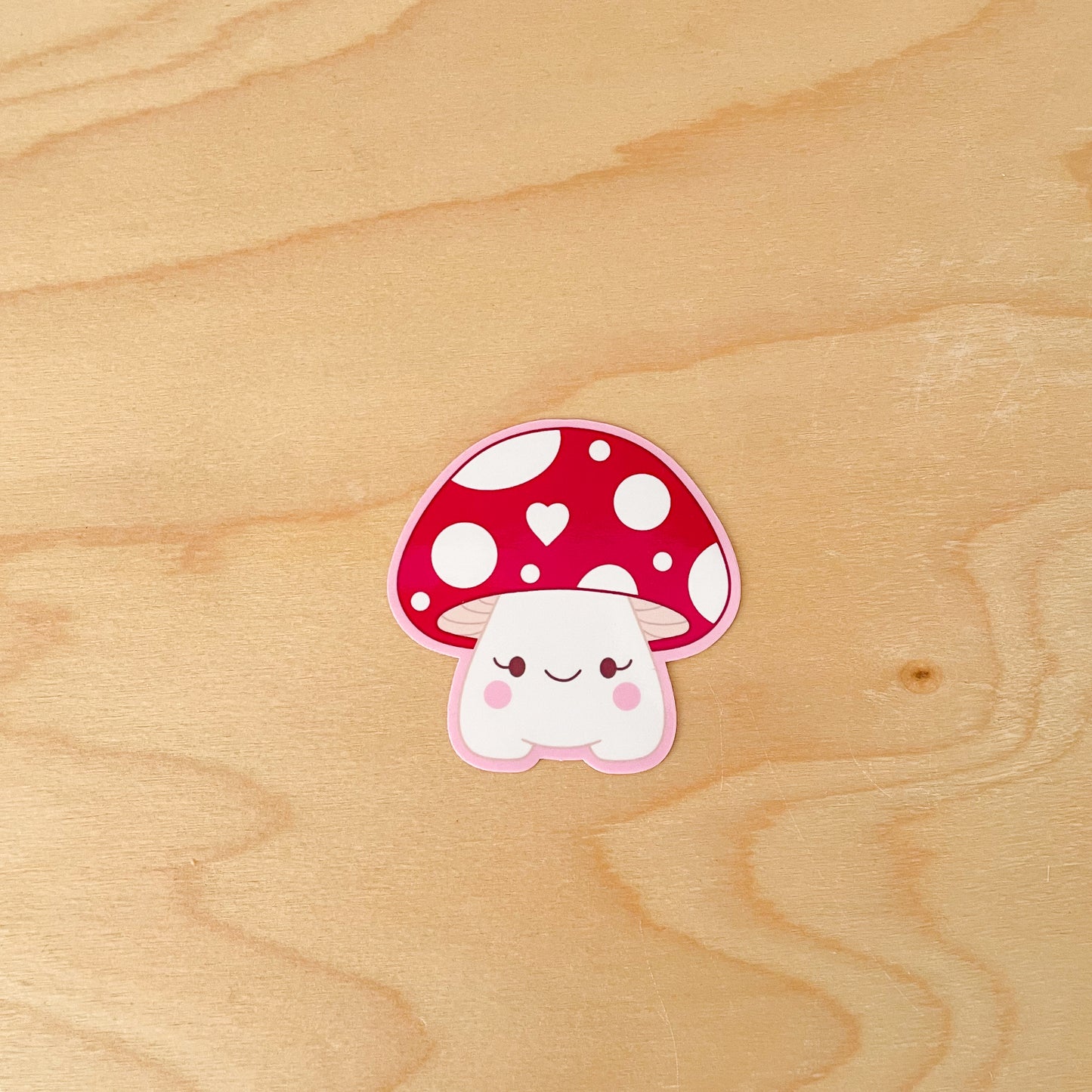 Red Mushy Sticker