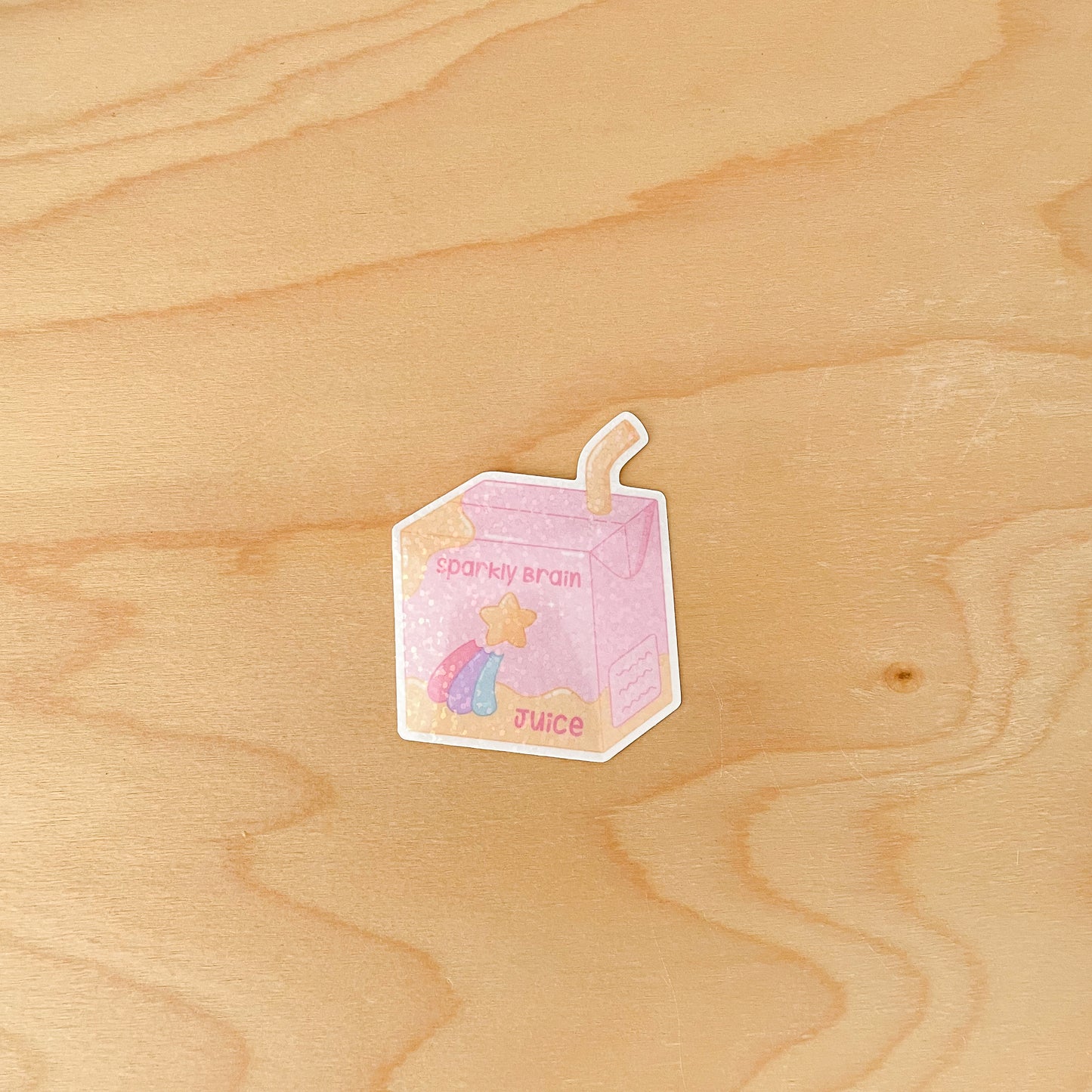 Sparkly Brain Juice Sticker