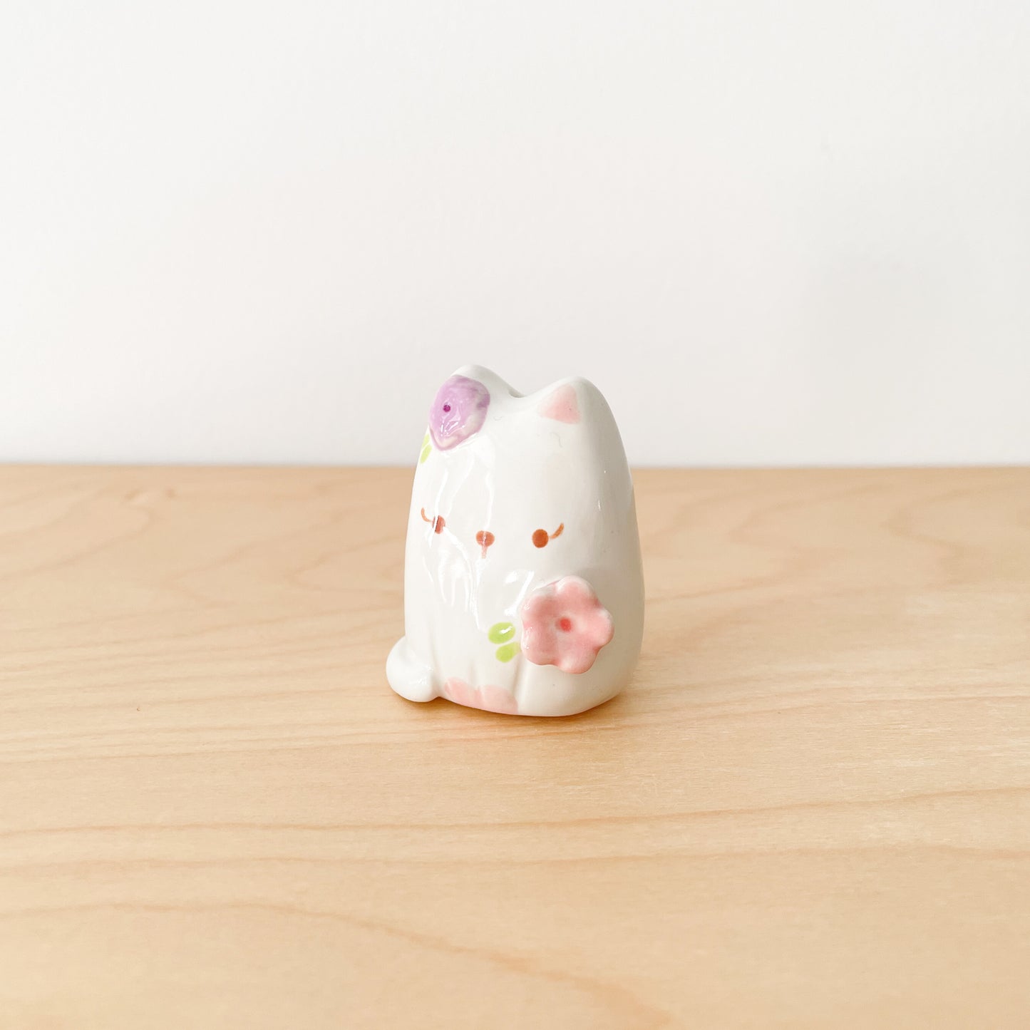 Blooming Cat Mini Vase