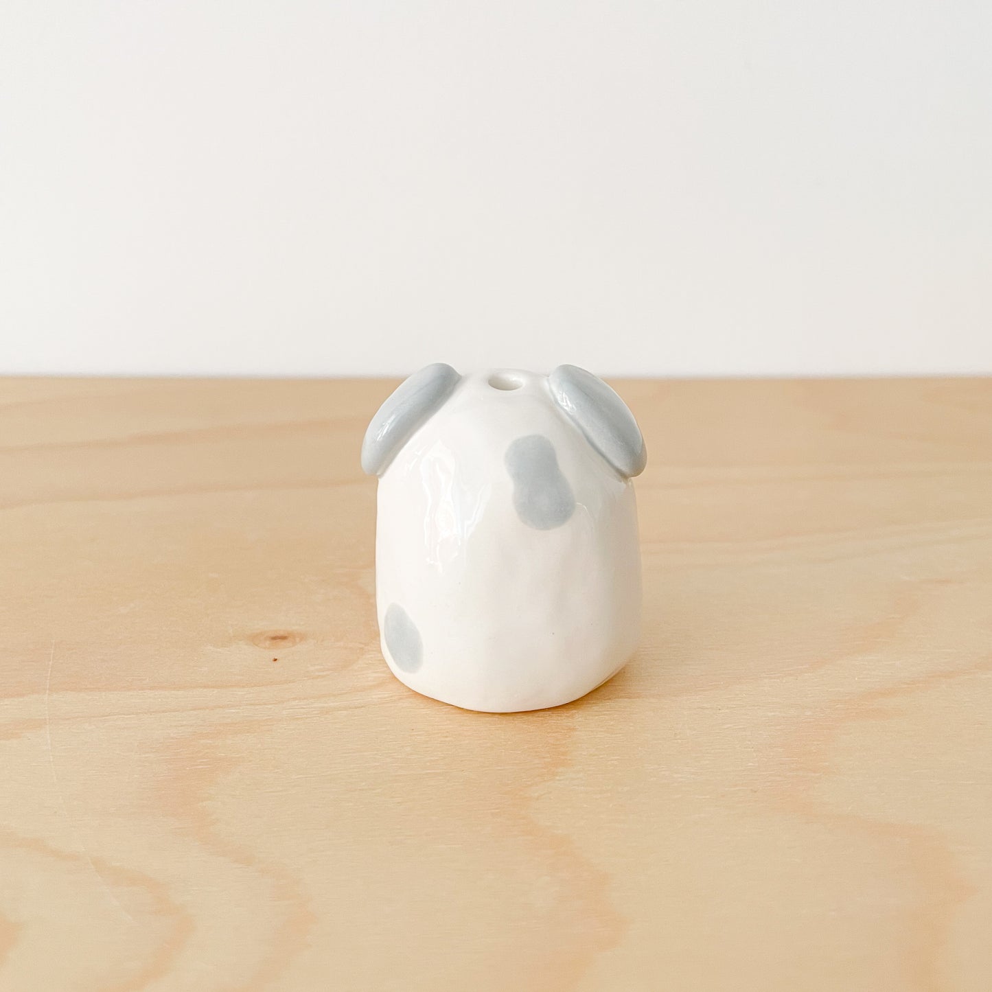 Grey Dog Mini Vase