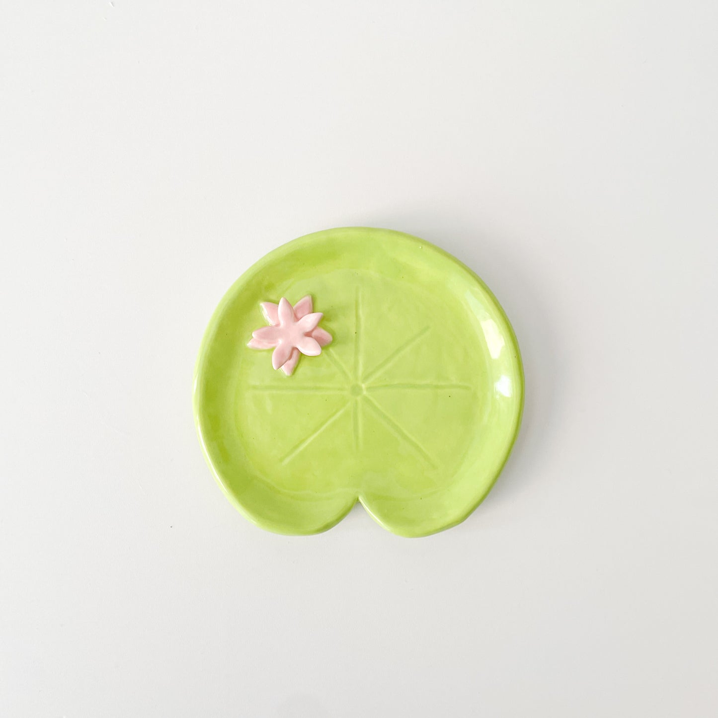 Floral Lily Pad Trinket Dish