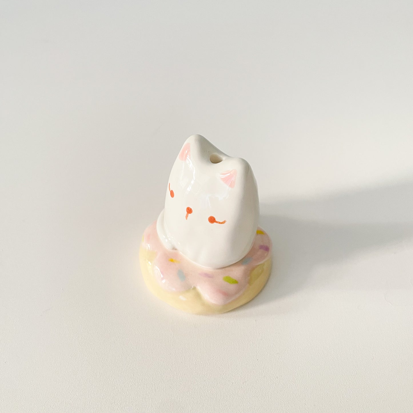 Donut Cat Mini Vase
