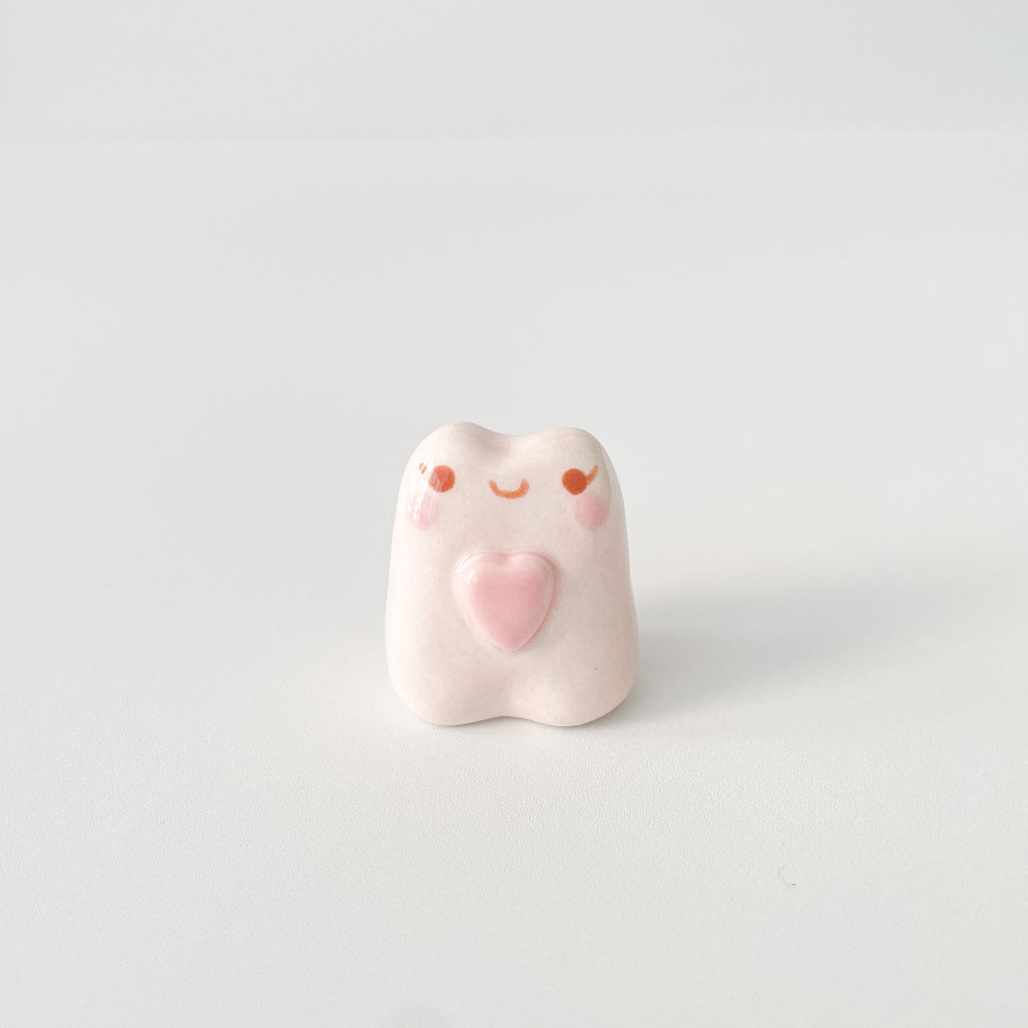 Pink Heart Frog Desk Pal